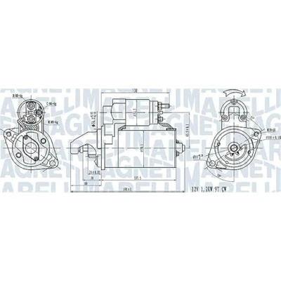 Imagen de MAGNETI MARELLI 063721413010 Motor de arranque 12 1,2 9 BMW: 5 Berlina, 3 X3