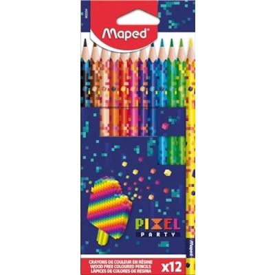 Imagen de Maped Lápices de Colores para Niños Estuche Madera Vibrantes y Duraderos Ideal Material Escolar