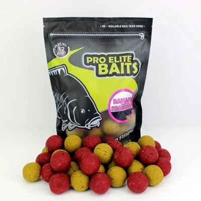 Imagen de Pro Elite Baits Boilies Banana &amp; Strawberry (32mm)