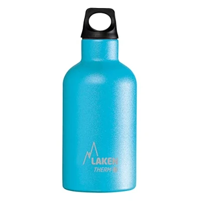 Imagen de Botella Térmica de Acero Inoxidable Doble Pared Aislada al Vacío Laken (0,35L Azul Claro) Para Niños y Adultos/Para Gimnasio Deportes Resistente Duradera
