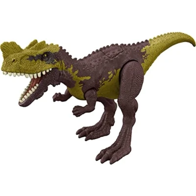 Imagen de Figura de Dinosaurio Jurassic World Strike Attack Genyodectes con articulaciones móviles y función Golpe único, Regalo Juguete Juego físico Digital