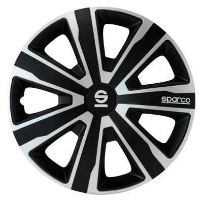 Imagen de SPARCO Palermo SPC1581SVBK Tapacubos 15in negro/plata