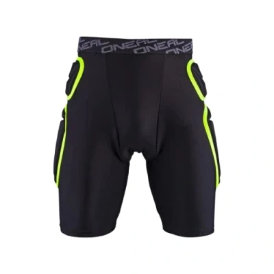 Imagen de O&#039;Neal Protecciones Shorts Motocross Enduro Moto Espuma EVA Duradera de Alta Densidad, Almohadillas ventilación integradas, Cintura elástica Trail Short Adulto Negro Lima Talla M