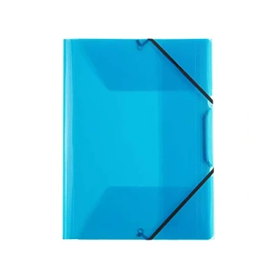Imagen de Favorit 400116644 Carpeta con 3 carpetas, cinta elástica, 22 x 30 cm, lomo 0 azul