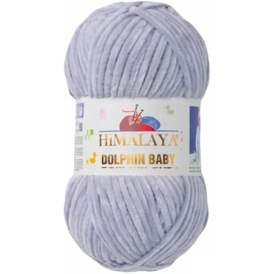 Imagen de Ovillo de lana para tejer del Himalaya Dolphin Baby (80351), color gris claro