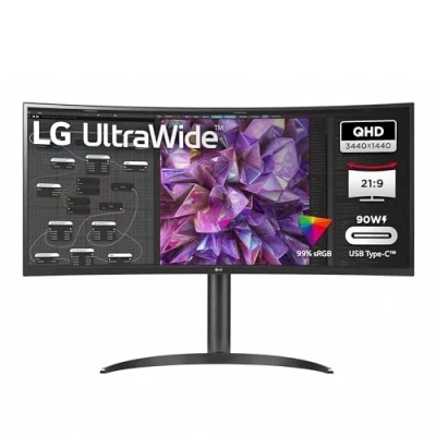Imagen de LG Electronics 34WQ75X B.AEU IPS 21:9 UltraWide Monitor 34&quot; TFT LCD Active Matrix con retroiluminación LED Blanca, antirreflejos, Color Negro