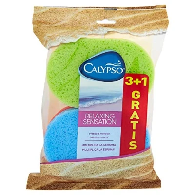 Imagen de Calypso Relaxing sensation Esponja suave que multiplica la espuma, 4 esponjas