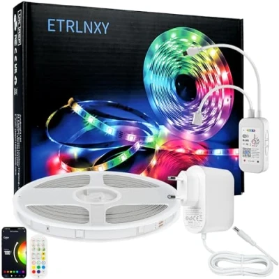 Imagen de Tira LED 20 Metros, WiFi Luces Habitación 20M, Funciona con Alexa Google Assistant, Sincronización de Música, Tiras RGB Modo escena personalizado para Cocina, Fiesta, Bricolaje, Hogar