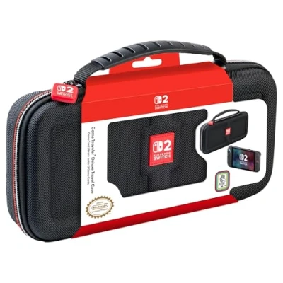 Imagen de RDS funda de lujo para Nintendo Switch 2, con licencia oficial Switch, OLED y sistemas Switch. capacidad 12 tarjetas juego microSD