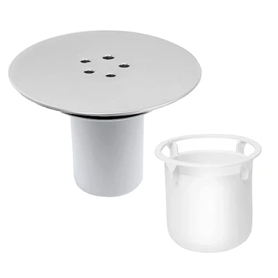 Imagen de SopimusZ cubierta de desagüe ducha repuesto para trampa ducha, 90 mm/115 mm, residuos tapón cromado