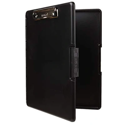 Imagen de Dexas 3517 91 Slimcase 2 Portapapeles de almacenamiento con apertura lateral, negro. Organiza estilo para el hogar, la escuela, trabajo o los oficios. Ideal profesores, enfermeras,