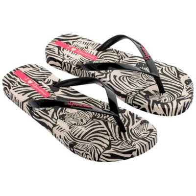 Imagen de Ipanema Animal Print Vi Fem, Chanclas Mujer, Beige Black Pink, 38 EU