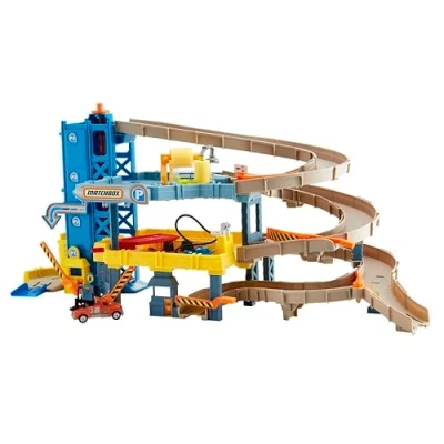 Imagen de Matchbox Garaje de juguete 4 Plantas, Coches (Mattel CJM67)