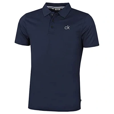 Imagen de Calvin Klein Hombre Central Eco Lightweight Polo de Golf Armada L