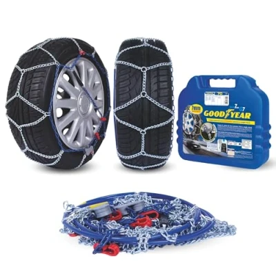 Imagen de Goodyear 77952 &quot;G7&quot; Cadenas de nieve 7 mm para coche, Talla 070, Primera calidad Homologación TUV y GS ÖNORM