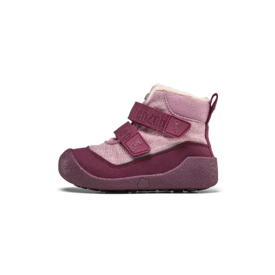 Imagen de Affenzahn Zapatilla Primeros Pasos Vegan Snuggy Antideslizante, con Cierre de Gancho y Bucle, Impermeable, Forro cálido, Ligero, Tallas 19 25 Nutria Rosa