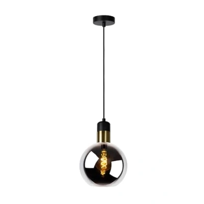 Imagen de Lucide Julius lámpara colgante, 1 luz, gris humo, Ø 20 cm
