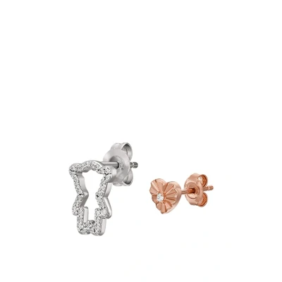 Imagen de Emporio Armani Pendientes de Plata ley bicolor para mujer, EG3621040, talla única, Sin piedra preciosa, y oro rosa