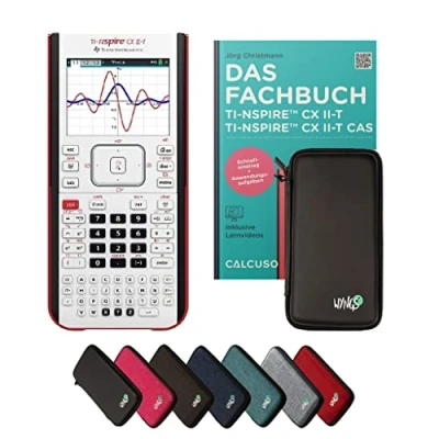 Imagen de ﻿CALCUSO Paquete Estándar Negro con Calculadora Grafica TI Nspire CX II T
