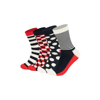 Imagen de Happy Socks Classic GIFT SET Unisex 4 PACK Calcetines, Talla: 41 46, Navy multi
