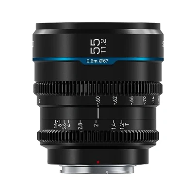 Imagen de SIRUI Night Walker T1.2 55mm Cine Cinema Objetivo Lens Lenses Lente,Lente de Enfoque Manual Gran Apertura(M4/3 Mount,MS55M B)