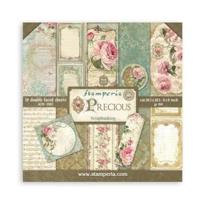 Imagen de Scrapbooking Small Pad 10 hojas cm 20,3 x (8&quot;x8&quot;) Precious