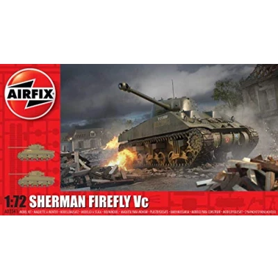 Imagen de Airfix Sherman Firefly 1:72 Scale Model Kit Military Vehicles, Multicolor (Hornby Hobbies LTD A02341)