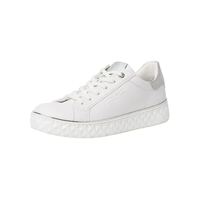 Imagen de MARCO TOZZI Tacón Plano, Intercambiable, Plantilla Suave Feel Me, Ideal para Negocios y Ocio 2 23705 20, Zapatillas Mujer, Color Blanco, 40 EU