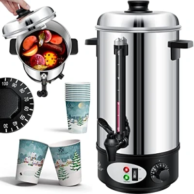 Imagen de KESSER® Hervidor de vino caliente acero inoxidable, máquina bebidas calientes, 8 litros
