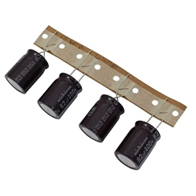 Imagen de 5x Capacitor electrolítico Radial 82µF 400V 105C UCS2G820MHD1TN d18x25mm 82uF