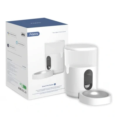 Imagen de AQARA Comedero Inteligente C1, Requiere UN HUB Zigbee 3.0, Automático para Gatos y Perros, Control de porciones, Puede ser Controlado por Google, Alexa, Siri, Funciona con SmartThings
