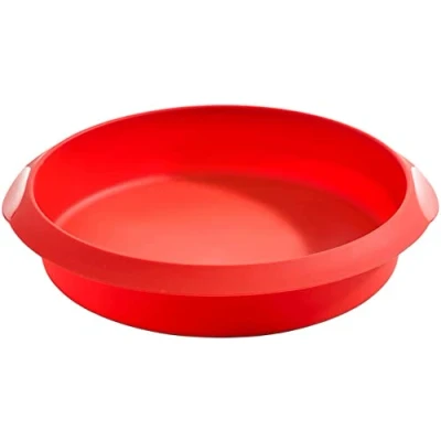 Imagen de Lékué Molde redondo repostería, silicona Rojo, 20 cm
