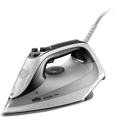 Imagen de Braun TexStyle 7 Pro SI7149WB Dry &amp; Steam iron EloxalPlus soleplate 2900 W Black, White