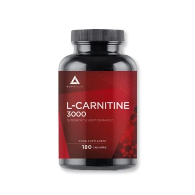 Imagen de Bodyathlon L Carnitina 3000 cápsulas 180 Aumento de Energía y resistencia Mejora del rendimiento la recuperación Suplemento Deportivo 750mg por cápsula
