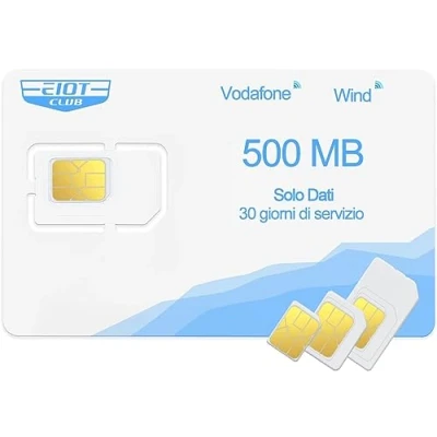 Imagen de EIOTCLUB Tarjeta SIM prepago, para Cámaras de Seguridad 4G LTE, Router Wi Fi Portátil, Localizadores,Compatible con Redes Orange/Vodafone/O2, sin Contrato, Solo Datos, Llamadas ni SMSs