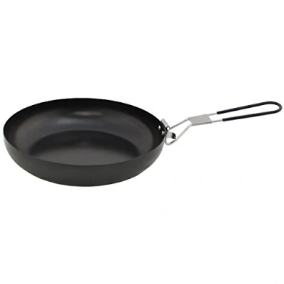 Imagen de MFH Sartén con Mango Plegable para Camping, Exteriores, Varios tamaños (24 cm)