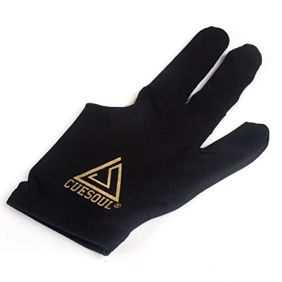 Imagen de CUESOUL 10pcs / set 3 Finger Billar Snooker Cue Guantes (Negro)