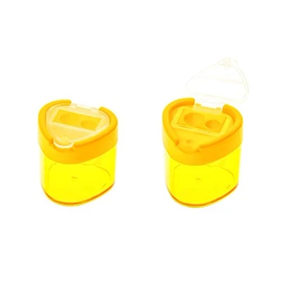 Imagen de TSI Sacapuntas doble con cierre triangular, color amarillo, número de referencia 45328 5
