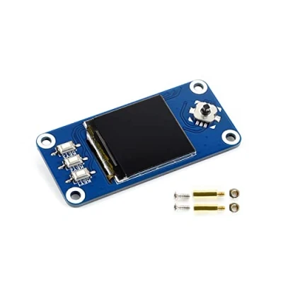 Imagen de Waveshare Pantalla de 1.3 Pulgadas LCD Hat para Raspberry Pi 4B/3B+/3B/2B/Zero W WH, 240x240 IPS RGB 65K Color, Interfaz SPI, con 1x Joystick, 3X Pulsadores