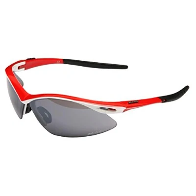 Imagen de Massi Wind Gafas de Ciclismo Unisex, Color Rojo