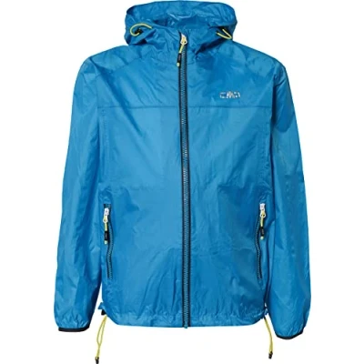 Imagen de CMP Chaqueta para niños con capucha Rain Fix, ciano, 140