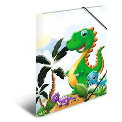 Imagen de HERMA 19785 carpeta de dibujo Jardín infancia con motivo Dinosaurios, A4, cartón resistente, impresión interior, 1 palmo