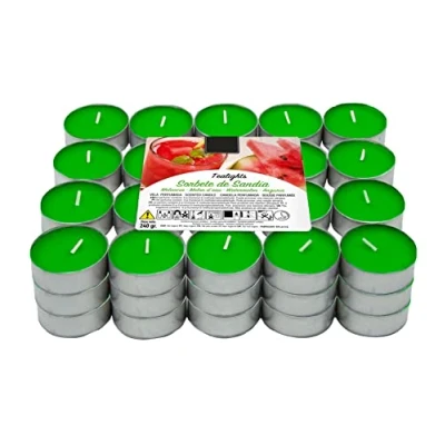 Imagen de Juego de 60 velas perfumadas Sorbete sandía