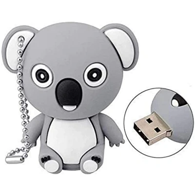 Imagen de Ulticool Koala Bear Memoria flash USB 3.0 de 128 GB, almacenamiento datos, color gris