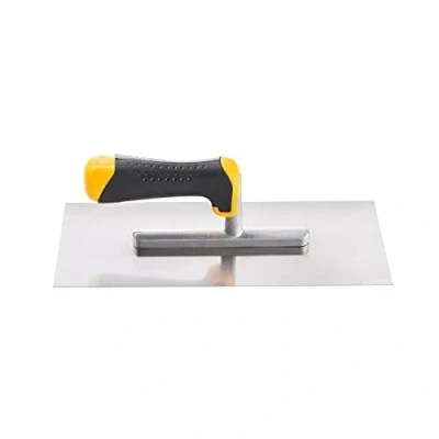 Imagen de HARDY Llana Enyesado Lisa Serie 2k * 28 *de Acero Inoxidable Para la Aplicación de Morteros Adhesivosyeso Liso Duradero Dimensiones 12 x cm Tamaño Dientes 6x6 mm