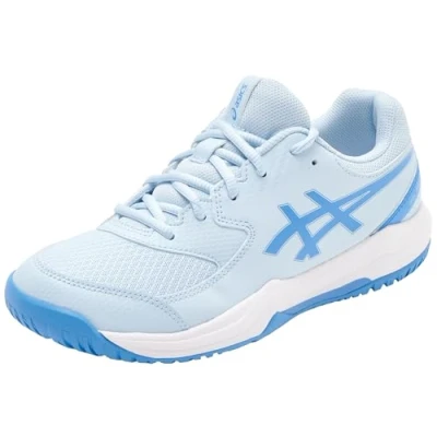 Imagen de Asics Geldedicate 8 Unisex Zapatillas de tenis para todas las superficies niños, Talla: 32.5, White/indigo fog Zapatos