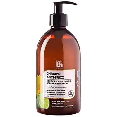 Imagen de Thader TH Pharma Polifenoles Champú Anti Frizz con Extracto de Camelia Dorada y Bergamota, 500 ml