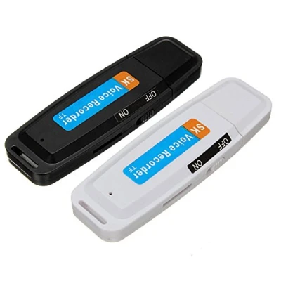 Imagen de MASUNN Memoria USB, Unidad Flash, grabadora de Voz Audio Digital, 32 GB, Color Negro