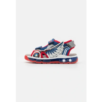 Imagen de Geox Marvel CPT America Android BOY Lights Sandalias para niños, Talla: 31, Blue/red Zapatos