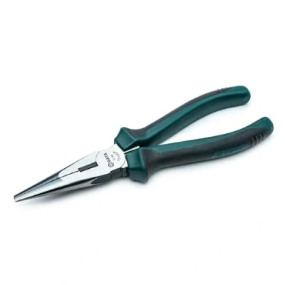Imagen de SATA ST70102AST Alicates de Agarre y Corte Punta Larga 203 mm con Cuerpo Acero al Níquel Cromo Mangos Antideslizantes Verdes